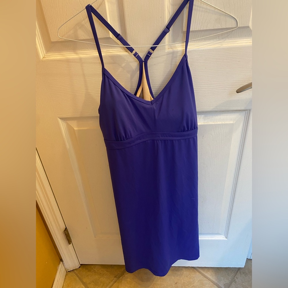 athleta blue dress